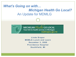 Michigan Health Go Local?