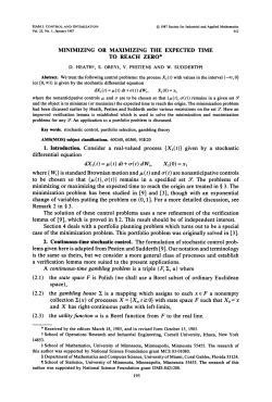 dX( t) ft( t) dt+or(t) dWt, X(O) x to be chosen so that