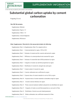 Substantial global carbon uptake by cement