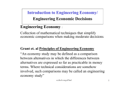Engineering Economic Decisions Engineering