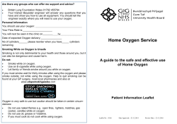 Home Oxygen Service - Cwm Taf University Health Board