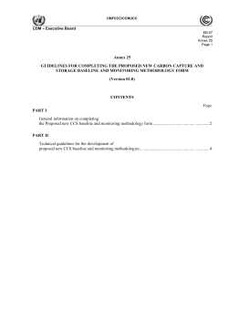 Annex 25 GUIDELINES FOR COMPLETING THE PROPOSED NEW