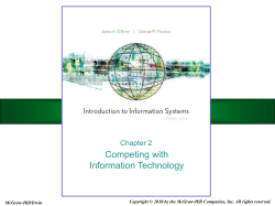 Competing with Information Technology
