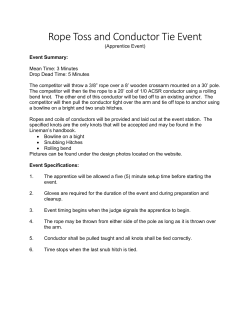 Rope Toss and Conductor Tie Event