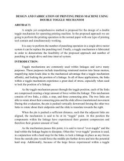 design and fabrication of printing press machine using double