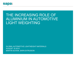 the increasing role of aluminium in automotive light weighting