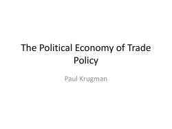 The Political Economy of Trade Policy