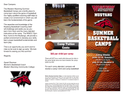 summer basketball camps - Western Wyoming Community College