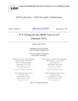 Laser Interferometer Gravitational Wave Observatory - DCC