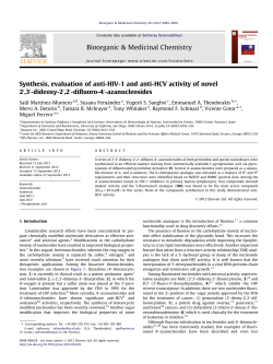 Synthesis, evaluation of anti-HIV-1 and anti