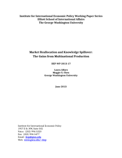 Market Reallocation and Knowledge Spillover: The Gains from