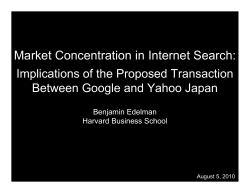 Market Concentration in Internet Search
