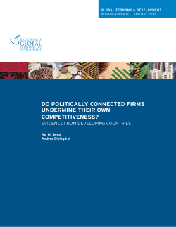Do Politically Connected Firms Undermine Their Own