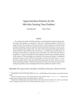 Approximation Schemes for the Min