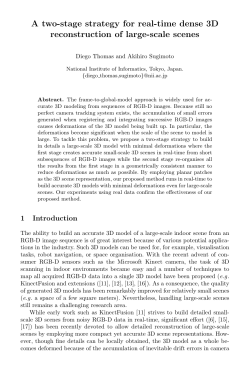 A two-stage strategy for real-time dense 3D