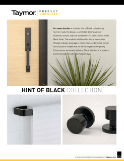 hint of black collection