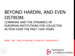 From common pastures to global commons