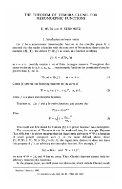 the theorem of tumura-clunie for meromorphic functions