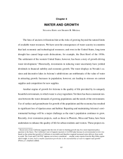 water and growth - Water Resources Research Center