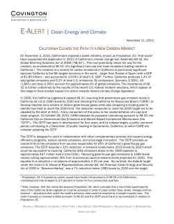 California Clears the Path to a New Carbon Market