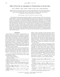 Effect of Pore Size on Adsorption of a Polyelectrolyte to Porous Glass