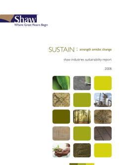 sustain - Shaw Contract