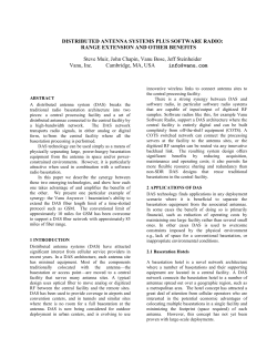 DISTRIBUTED ANTENNA SYSTEMS PLUS