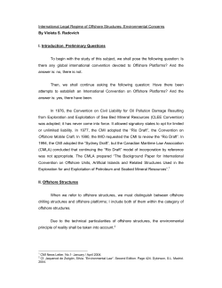 International Legal Regime of Offshore Structures