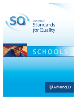 SCHOOLS - AdvancED