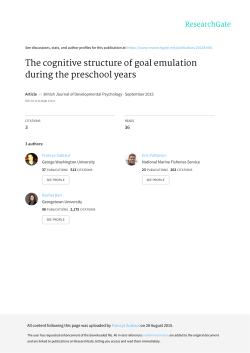 The cognitive structure of goal emulation during the preschool years