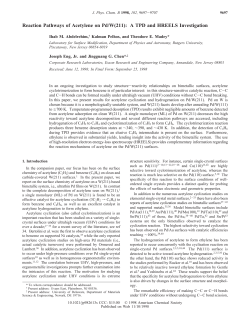 Reaction Pathways of Acetylene on Pd/W(211)