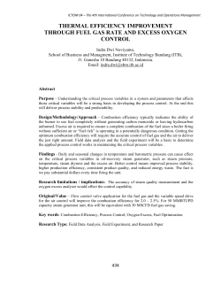 thermal efficiency improvement through fuel gas rate and excess