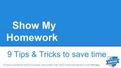 Show My Homework - Aquinas Teacher Development
