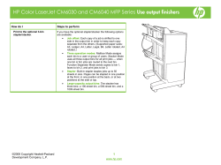 HP Color LaserJet CM6030 and CM6040 MFP Series