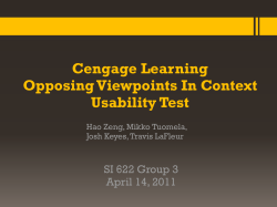Usability Test Presentation (3.8MB - Hao Zeng