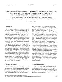 EVIDENCE FOR PHOTOREDUCTION OF