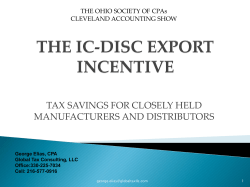 IC-DISC - Global Tax Consulting
