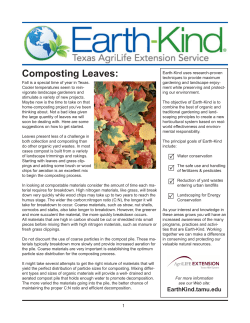 Composting Leaves - Aggie Horticulture