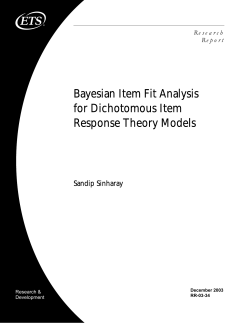 Bayesian Item Fit Analysis for Dichotomous Item Response Theory
