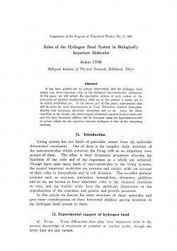 Roles of the Hydrogen Bond System in Biologically Important