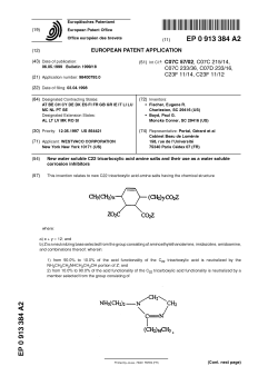 New water soluble C22 tricarboxylic acid amine salts and their use