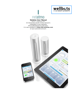 Netatmo User Manual