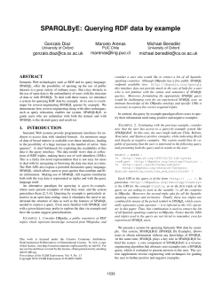 SPARQLByE: Querying RDF data by example