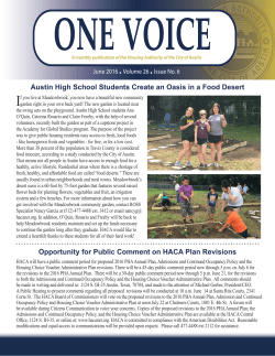 Austin High School Students Create an Oasis in a Food Desert