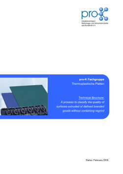 A process to classify the quality of surfaces extruded of defined