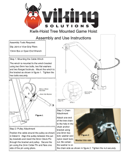 Kwik-Hoist Tree Mounted Game Hoist Assembly and Use Instructions