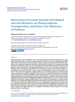Interaction of Carbon Dioxide Enrichment and Soil Moisture on