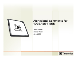 Alert signal Comments for 10GBASE