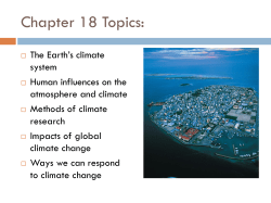 Studying Climate Change: Proxy Indicators