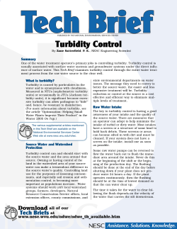 Turbidity Control - National Environmental Services Center